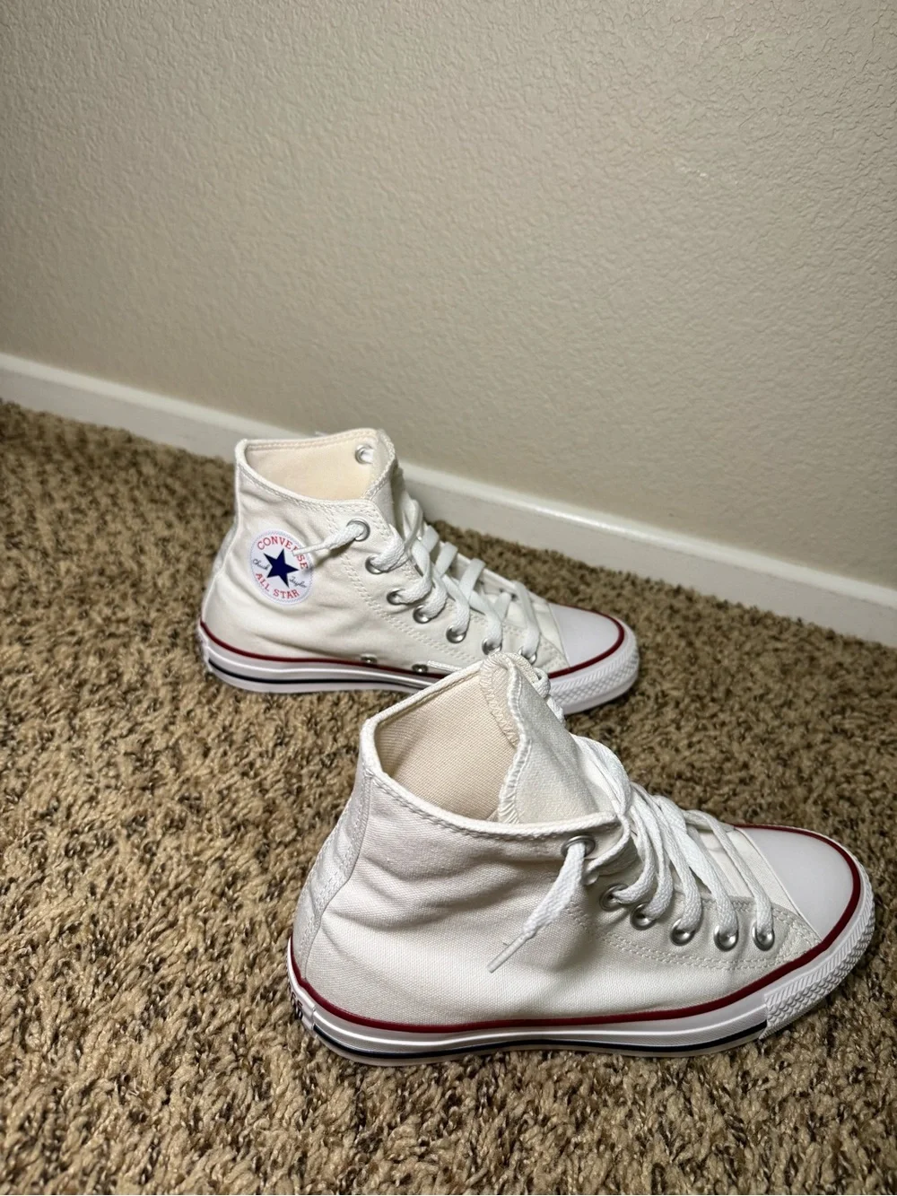 Converse Women’s Chuck Taylor All Star High Top Sneakers - White - Picture 5 of 9